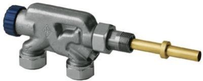 Heimeier eenpijps onderblok met injectie buis 11mm