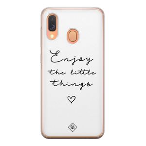 Samsung Galaxy A40 siliconen hoesje - Enjoy life