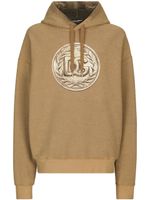 Dolce & Gabbana hoodie à logo imprimé - Marron