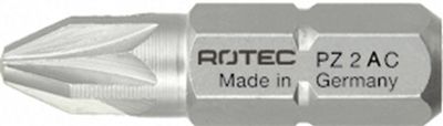 Rotec PRO Insertbit PZ 1 L=25mm C 6,3 RVS - 10 stuks - 8031001