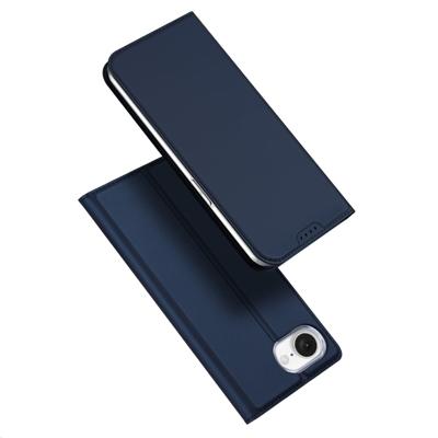 Dux Ducis iPhone 16e hoesje - Slim bookcase - Blauw