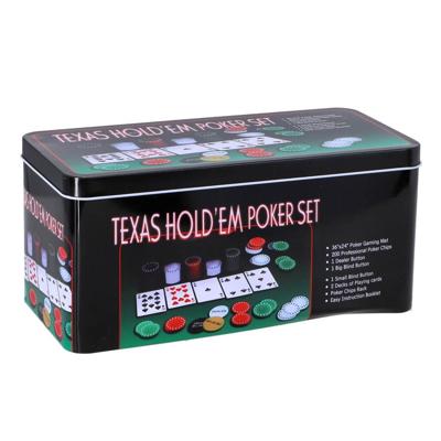 Overige Merken Pokerset in blik 200-delig