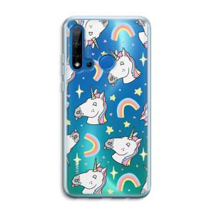 Rainbow Unicorn: Huawei P20 Lite (2019) Transparant Hoesje