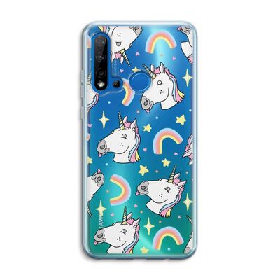 Rainbow Unicorn: Huawei P20 Lite (2019) Transparant Hoesje