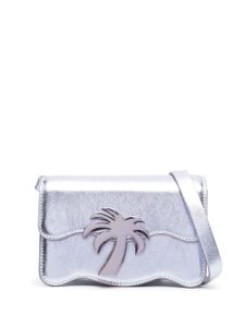 Palm Angels sac à bandoulière Palm Beach à effet métallisé - Argent