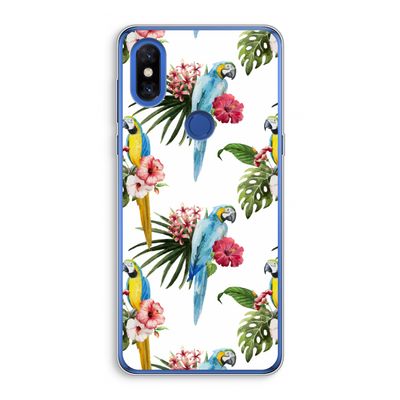 Kleurrijke papegaaien: Xiaomi Mi Mix 3 Transparant Hoesje