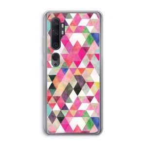 Gekleurde driehoekjes: Xiaomi Mi Note 10 Pro Transparant Hoesje