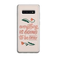 Optimistic flower girl: Samsung Galaxy S10 4G Transparant Hoesje