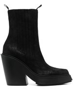 Vic Matie bottines 110 mm en cuir - Noir