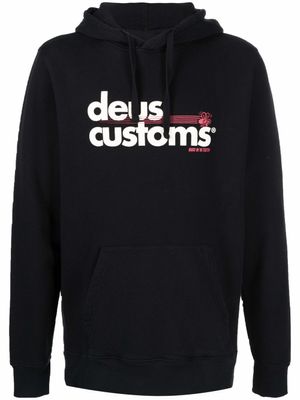 Deus Ex Machina hoodie à logo imprimé - Noir