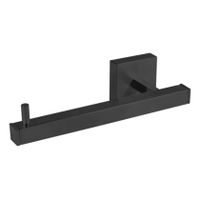 Tres Quadro toiletrol houder vierkant zwart mat