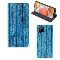Samsung Galaxy A42 Book | Wallet Case | Wood Blue