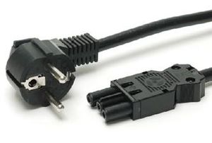 Wieland 92 232 1007 1 netsnoer 3X1.5 1M zwart female