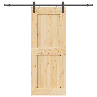 Schuifdeur met beslag 90x210 cm massief grenenhout