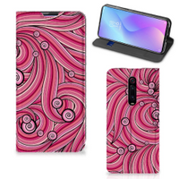 Xiaomi Mi 9T Pro Bookcase Swirl Pink - thumbnail