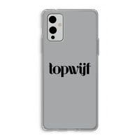 Topwijf Grijs Zwart: OnePlus 9 Transparant Hoesje