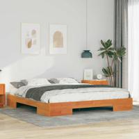 Bedframe met opslag Bruin 180 x 200 cm Massief grenenhout