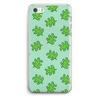 Groene blaadjes: iPhone 5 / 5S / SE Transparant Hoesje
