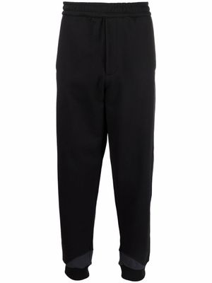 Helmut Lang pantalon de jogging à patch logo - Noir