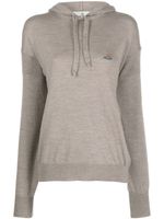 Vivienne Westwood hoodie en laine vierge à logo brodé - Tons neutres