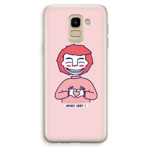 Hartje: Samsung Galaxy J6 (2018) Transparant Hoesje