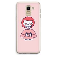 Hartje: Samsung Galaxy J6 (2018) Transparant Hoesje