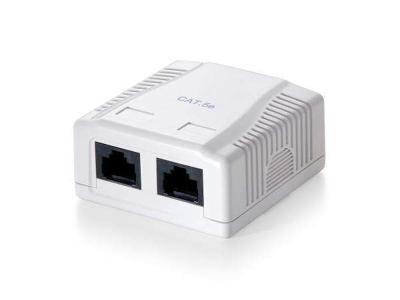 Equip 235212 2-Port Cat.6 Surface Mount Box, RJ-45, 5e, White, 59 mm, 29.5 mm, 61 mm
