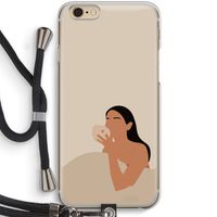 Fresh coffee: iPhone 6 / 6S Transparant Hoesje met koord