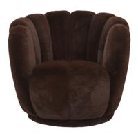 Furia Donkerbruine Fauteuil Fur