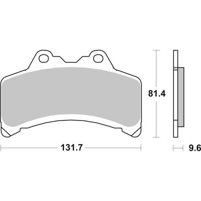 BREMBO Remblokken, voor de moto, Road Organisch 07YA3108