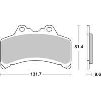 BREMBO Remblokken, voor de moto, Road Organisch 07YA3108