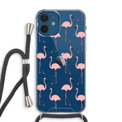 Anything Flamingoes: iPhone 12 Transparant Hoesje met koord
