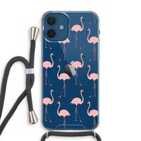 Anything Flamingoes: iPhone 12 Transparant Hoesje met koord