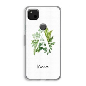 Green Brush: Google Pixel 4a Transparant Hoesje