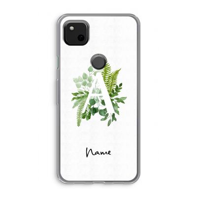 Green Brush: Google Pixel 4a Transparant Hoesje