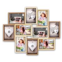ZEP Fotolijst - houten frame - naturel en wit - 47 x 56 x 3 cm - woondecoraties - accessoires