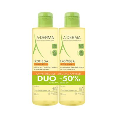 A-Derma ExoMega Control Wasgel 2-in-1 2x500ml -50%