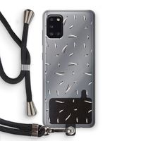 Hipster stripes: Samsung Galaxy A31 Transparant Hoesje met koord