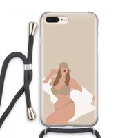 One of a kind: iPhone 7 PLUS Transparant Hoesje met koord