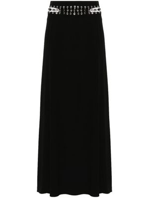 Rabanne jupe longue à taille haute - Noir