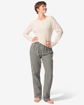 HEMA Damespyjama ruiten zwart (zwart)