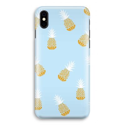 Ananasjes: iPhone Xs Volledig Geprint Hoesje