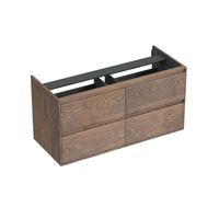 Onderkast Forzalaqua Reno 120x51x60 cm 4 Lades Softclose Eiken Havanna Forzalaqua