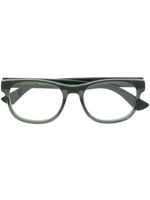 Gucci Eyewear lunettes de vue à monture rectangulaire - Vert