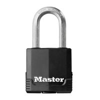 MASTER LOCK 49 mm breed Excell-hangslot van gelamineerd staal met bedekking en een 38 mm lange beugel - thumbnail