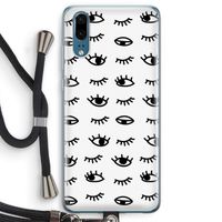Eye pattern #2: Huawei P20 Transparant Hoesje met koord