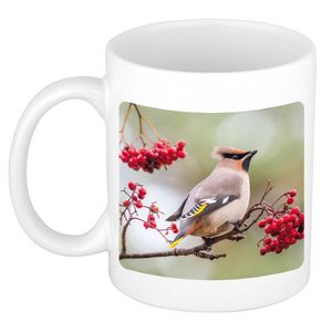 Foto mok pestvogel mok / beker 300 ml - Cadeau vogels liefhebber - feest mokken