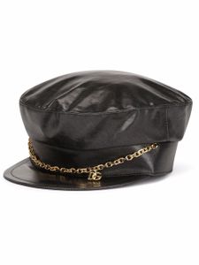 Dolce & Gabbana casquette gavroche à logo DG - Noir