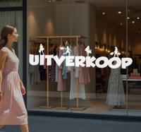 Winkelen korting sticker