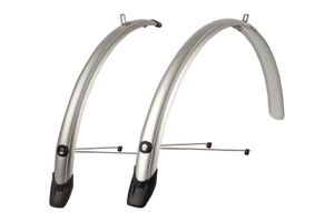 Pol Spatbordset 28"/ 51mm isport towny - zilver